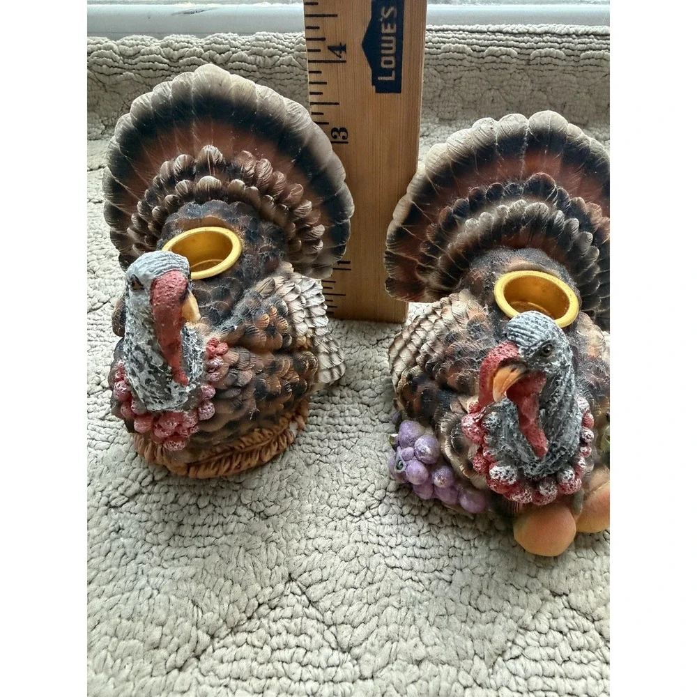 Thanksgiving Turkey Candleholders (2)
